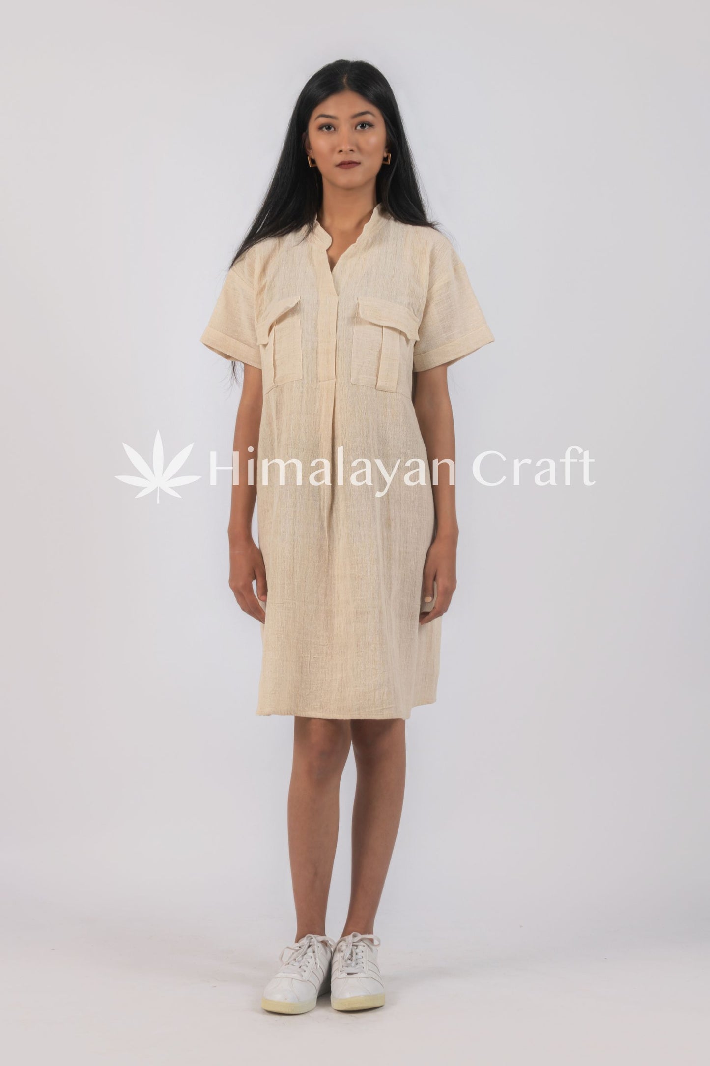 Hemp Dress with 2 pockets