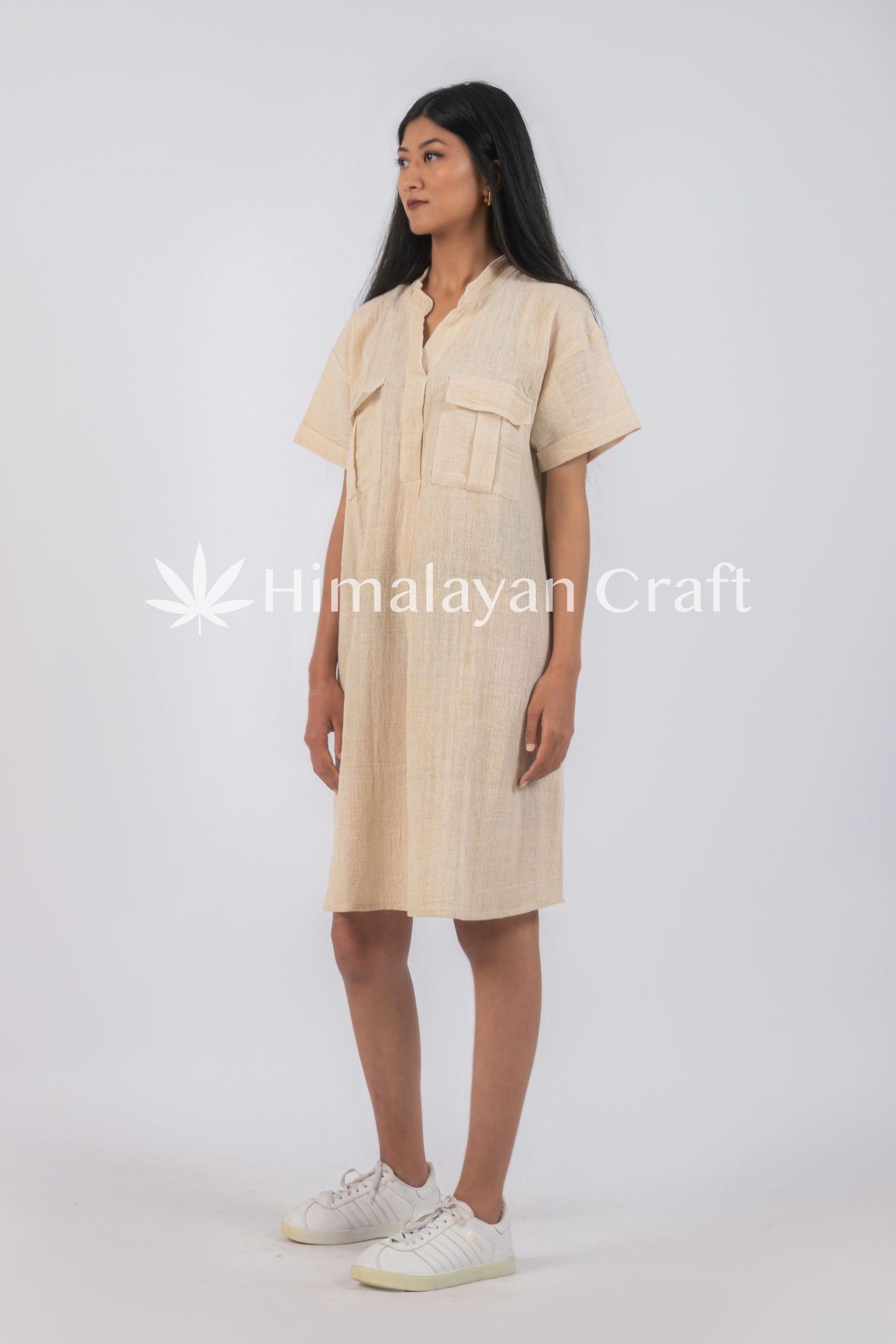 Hemp Dress with 2 pockets